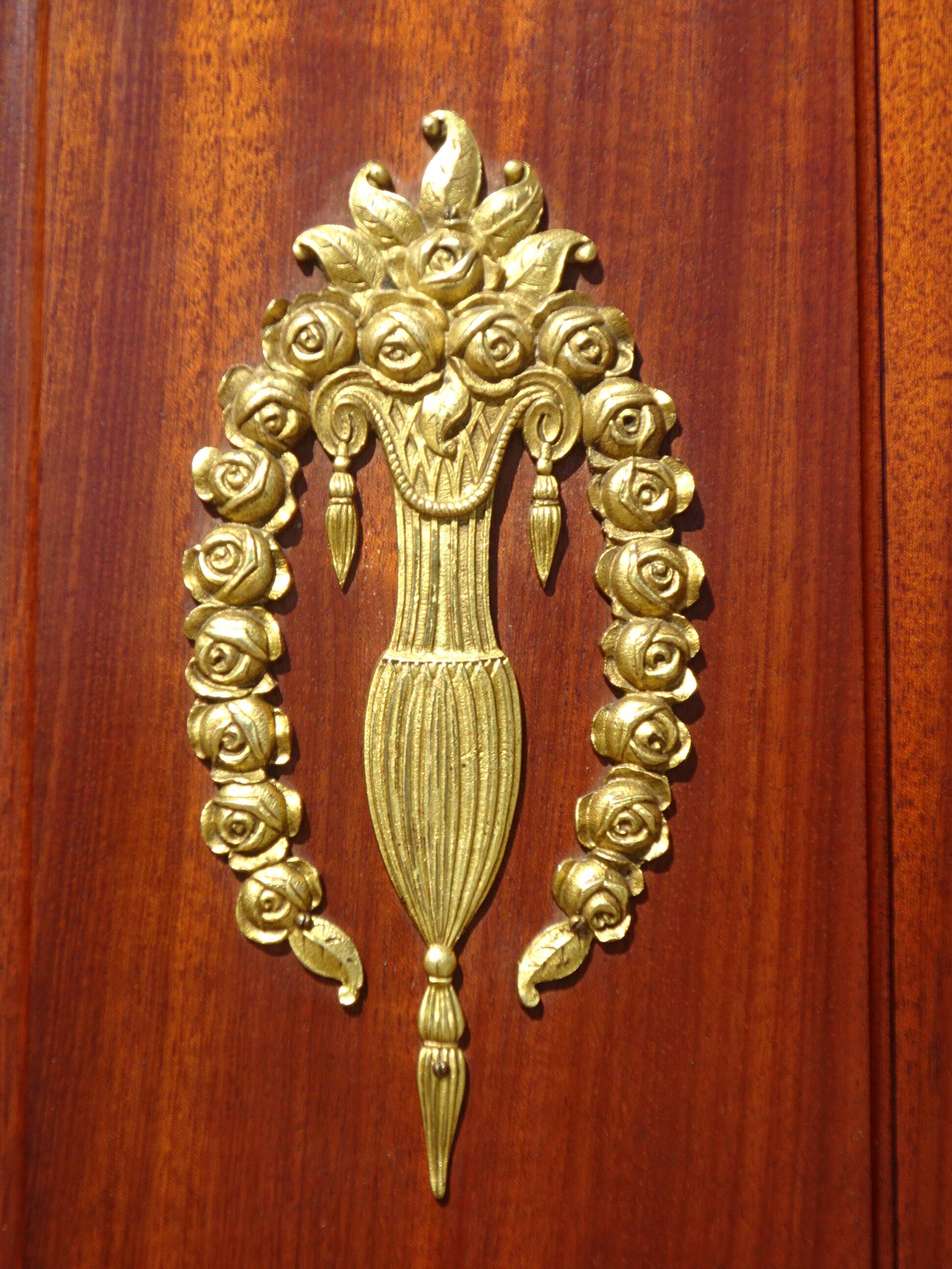 Louis XVI style mahogany cabinet