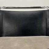 B33 chair black leather, 1980, Marcel Breuer