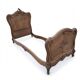 Lit style Louis XV en noyer (1 personne)