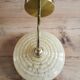 Vintage lampshade wall lamp in yellow Clichy glass