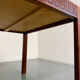 Extendable dining table Italian design 60 geometric rosewood