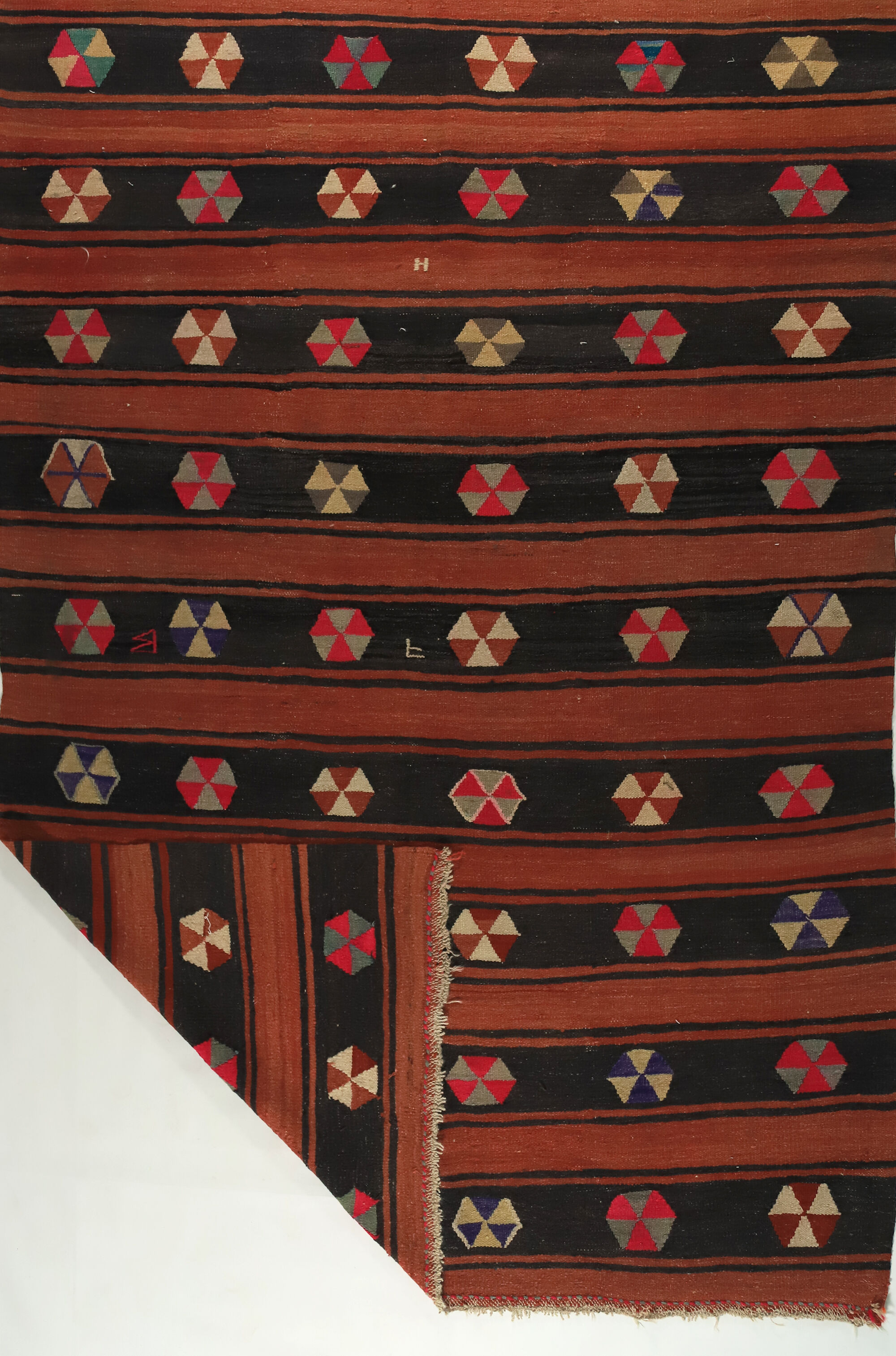 Anatolian handmade kilim rug 305 cm x 183 cm
