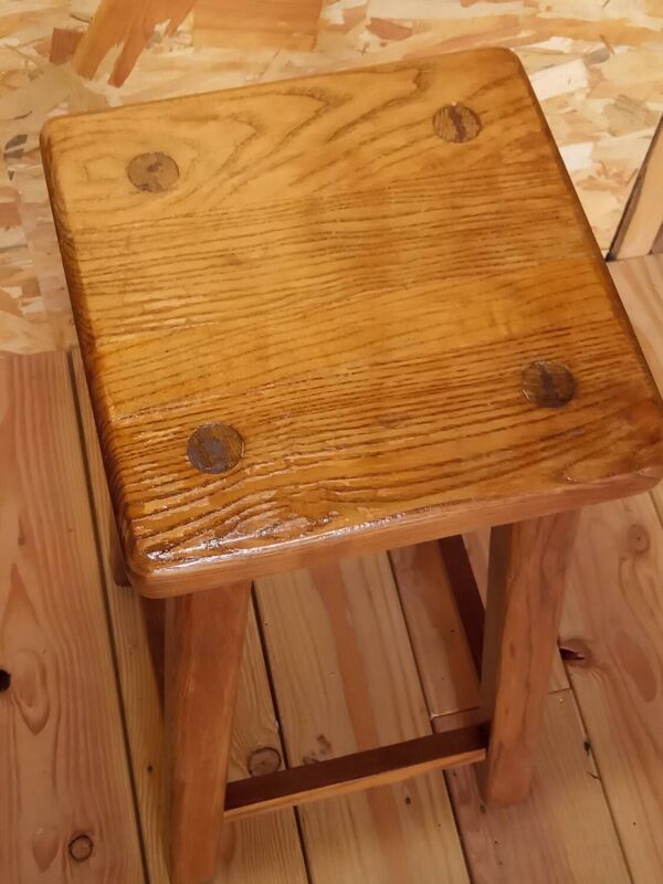 Tabouret de bar en chêne