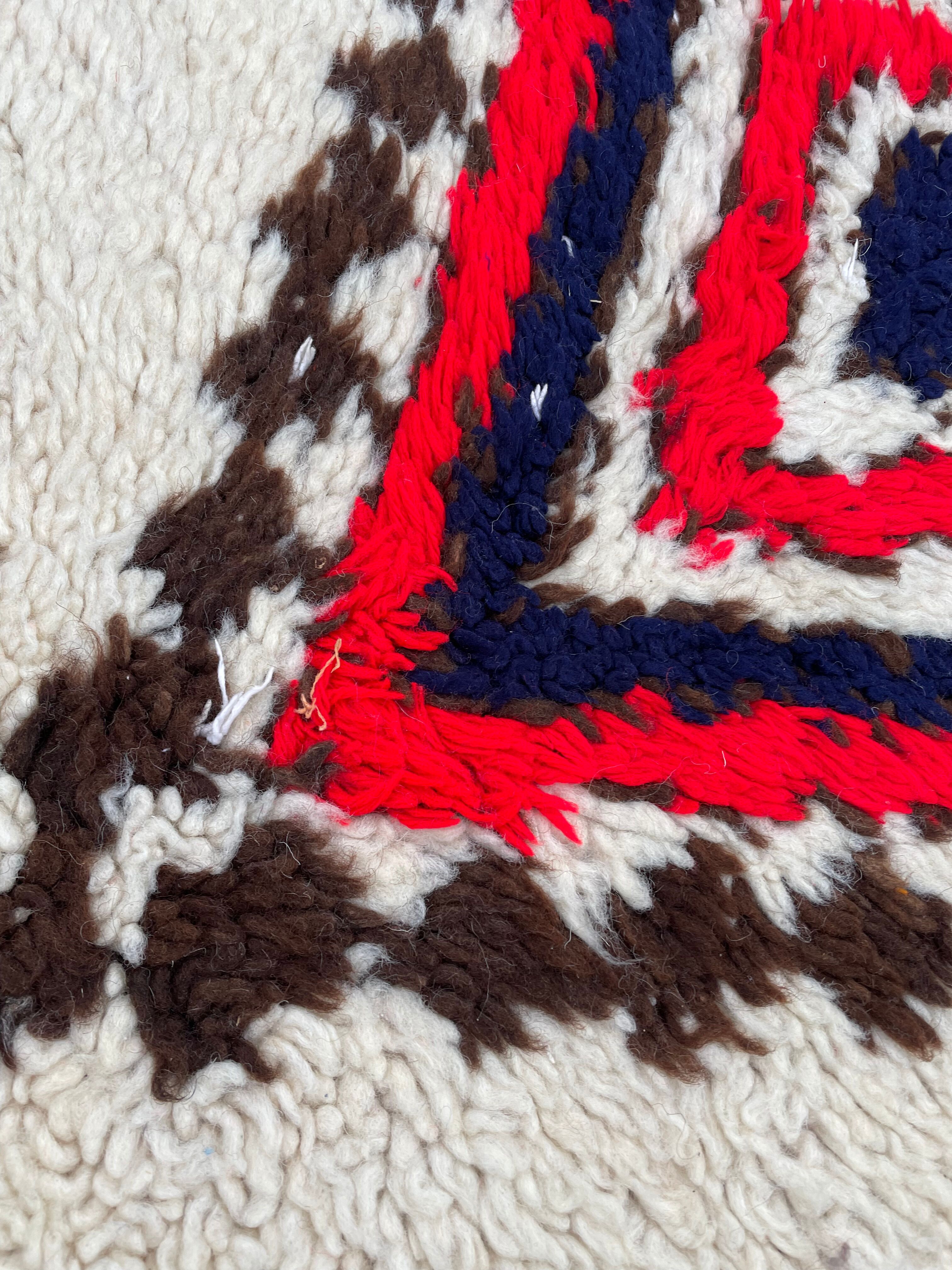 Carpet berbere beni ouarain diamonds 80x185 cm