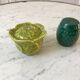 Duo of salt shaker and pepper maker in slurry cabbage 50s
