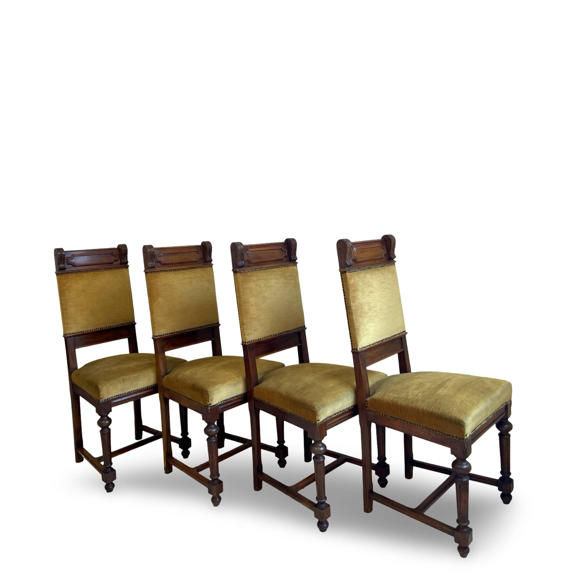 four Victorian dining chairs