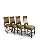 four Victorian dining chairs