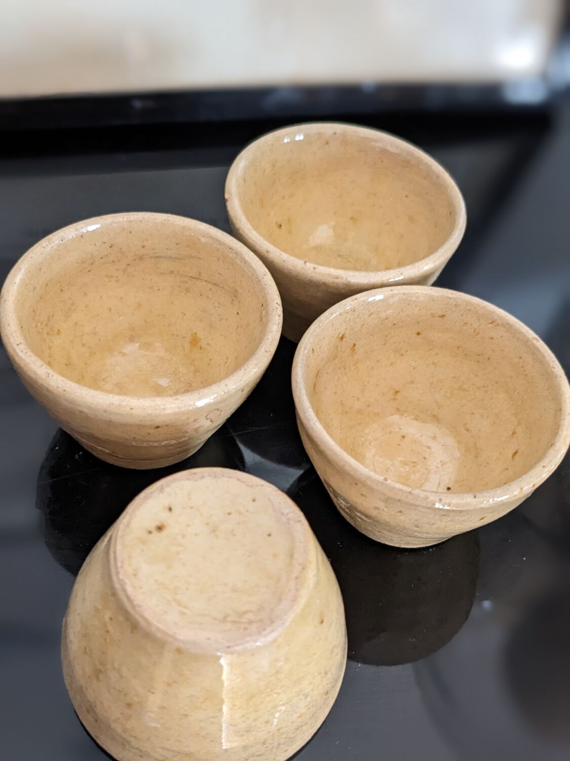 Decorative antique stoneware pots or kitchen