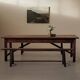 Large farmhouse table in solid pine – Auvergne, around 1900