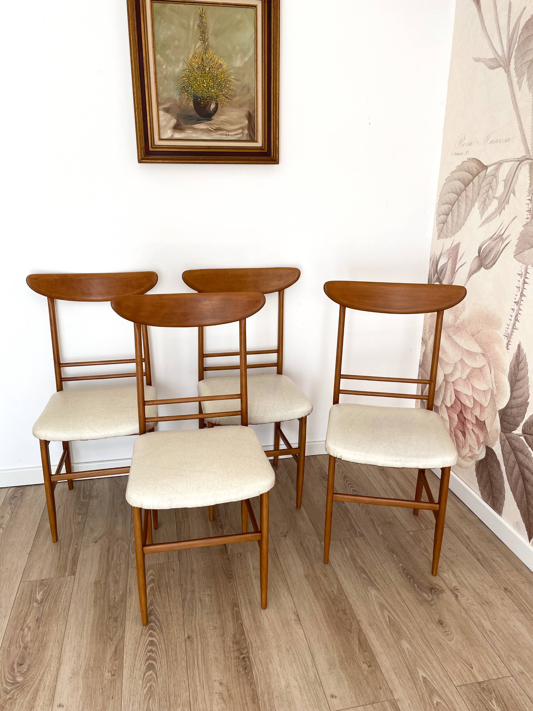 Set of 4 chairs, 1960s