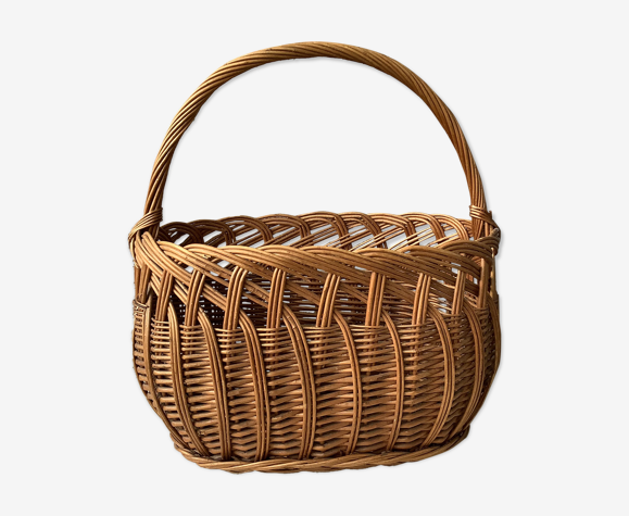 Panier en osier vintage