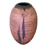 Artisanal pottery, terra sigillata vase, raku firing