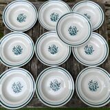 Gien flower plates