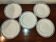 5 flat plates Moulin des loups and Hamage Orchies France blue 50s