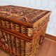 Ancient wicker, rattan and bamboo chest