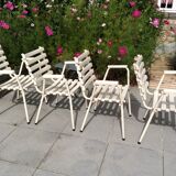 4 garden armchairs