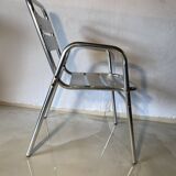 Set of 3 aluminum bistro chairs
