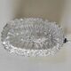 Ceiling light or oval wall light in moulded glass - mid 20th century.