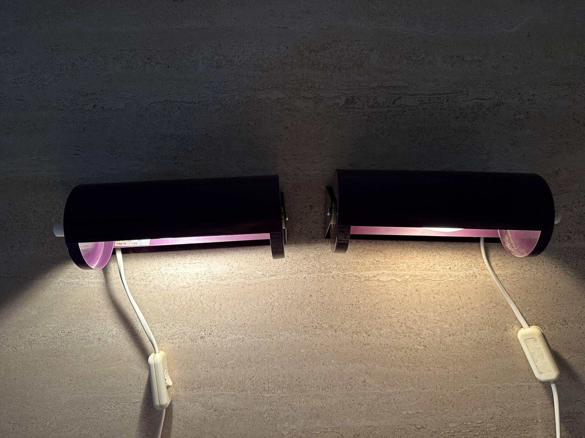 Vintage IKEA LOD V413 purple metal wall lamp bedside lamp wall lamp 1980s S