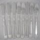 Alfénide Christofle Saigon Art Deco, 8 fish cutlery, 16 pieces.