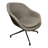 Grey fabric armchair