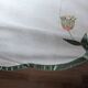 Tablecloth and napkins with a spring theme, vintage tulips, new polyester.