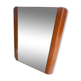 Modernist art deco mahogany mirror