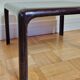 Table basse d'appoint en fibre de verre laquée années 70, 40 cm