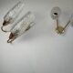 Pair of vintage double wall sconces "Maison Arlus"