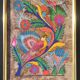 Vintage painting, Mexican folk art