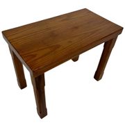 Vintage Set of 3 pinewood side or nesting tables 1970s nest of tables