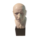 Bust in plater and marble Charles de Gaulle