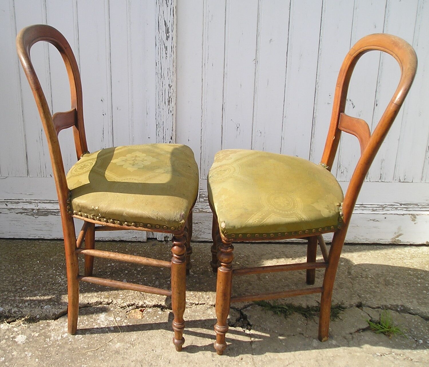 Pair of Louis Philippe chairs in cherry wood