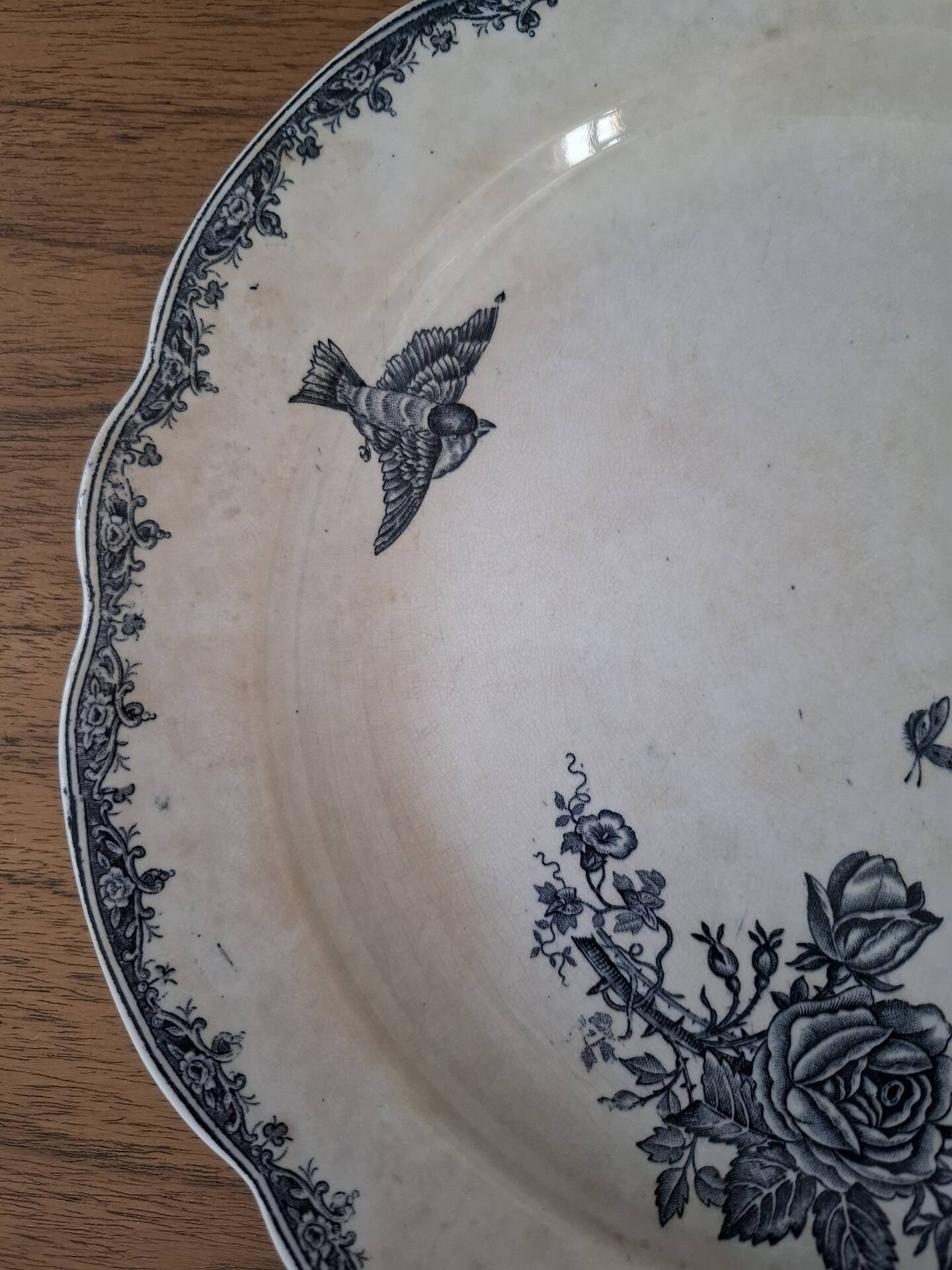 Round plate of iron earth