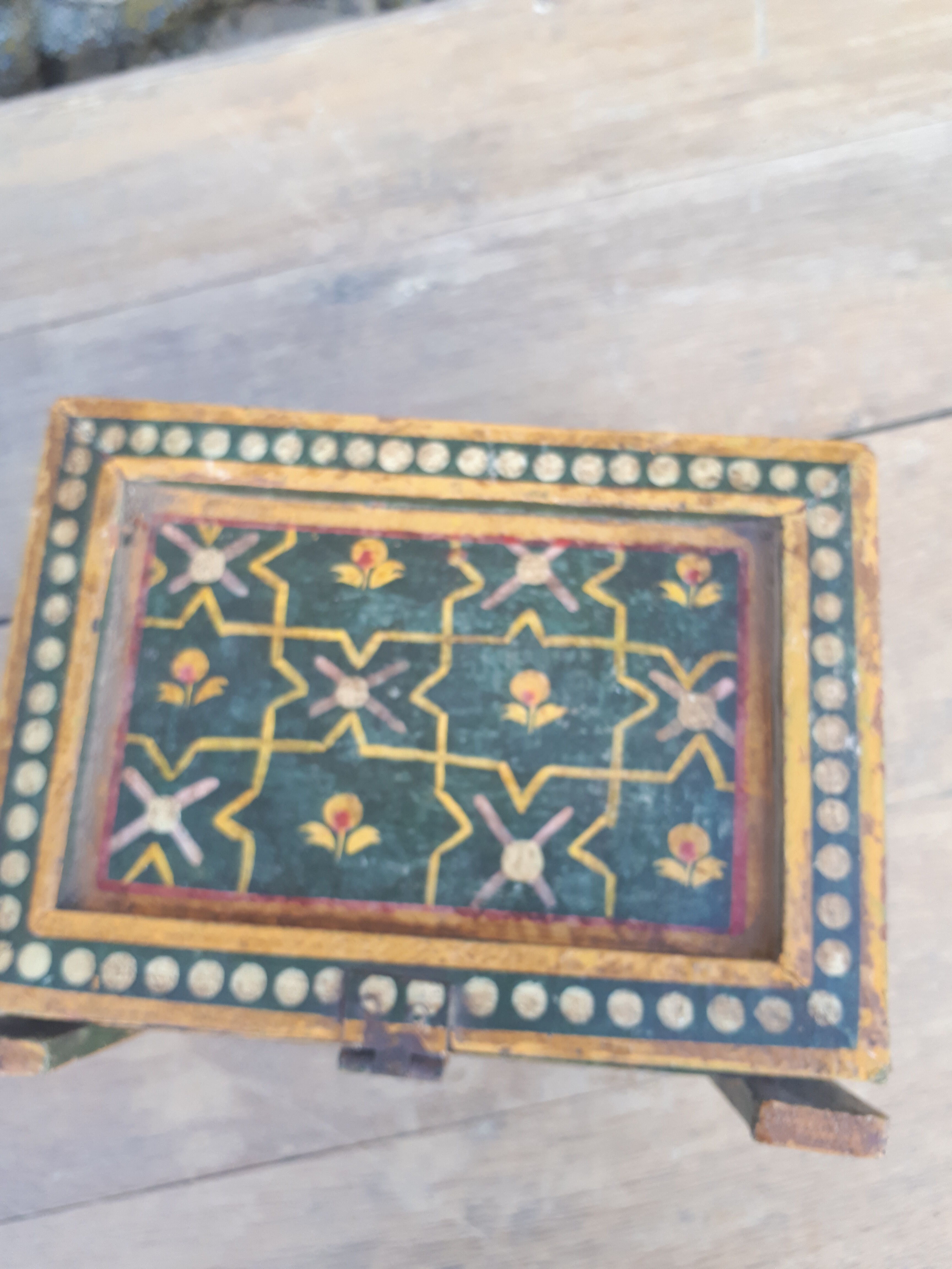 Ancient Indian jewelry box