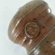 Covered pot in artisanal stoneware with an owl – signed Plume