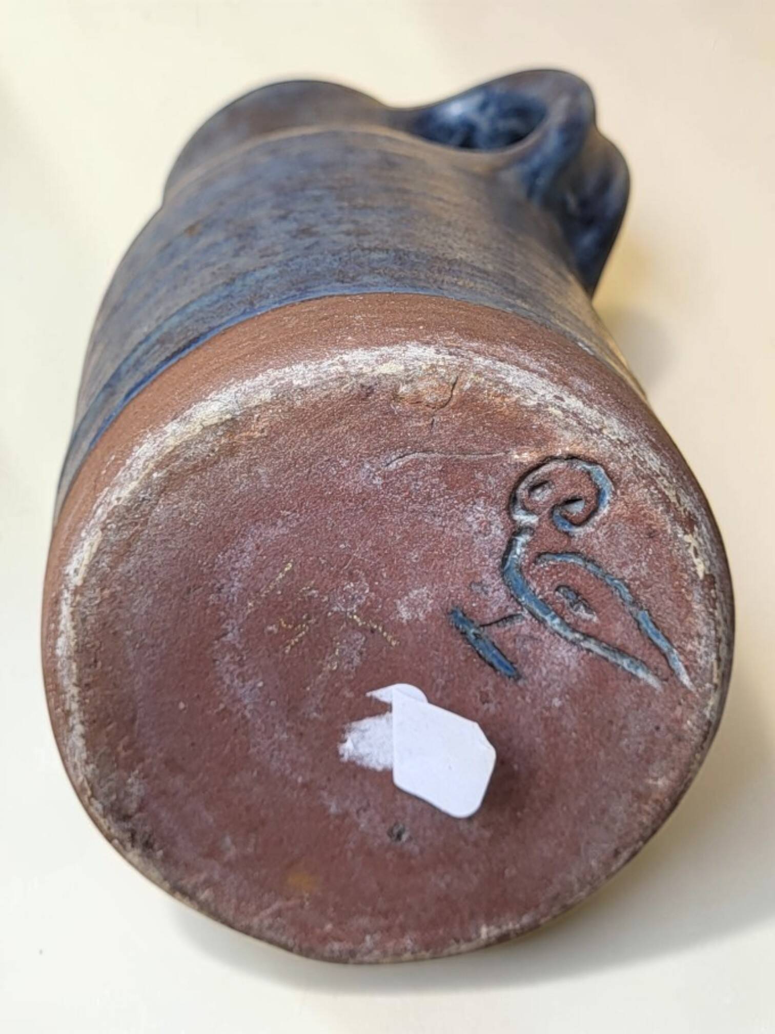 Stoneware jug J&N Pierlot Ratilly / Puisaye. 1960s.