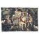 Vintage tapestry hand-screen printed in France