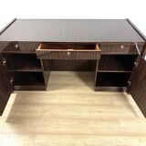 Art Deco “New York” double-sided desk – Macassar ebony veneer