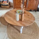 Table basse ovale charme campagne