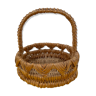 Basket in braided rattan