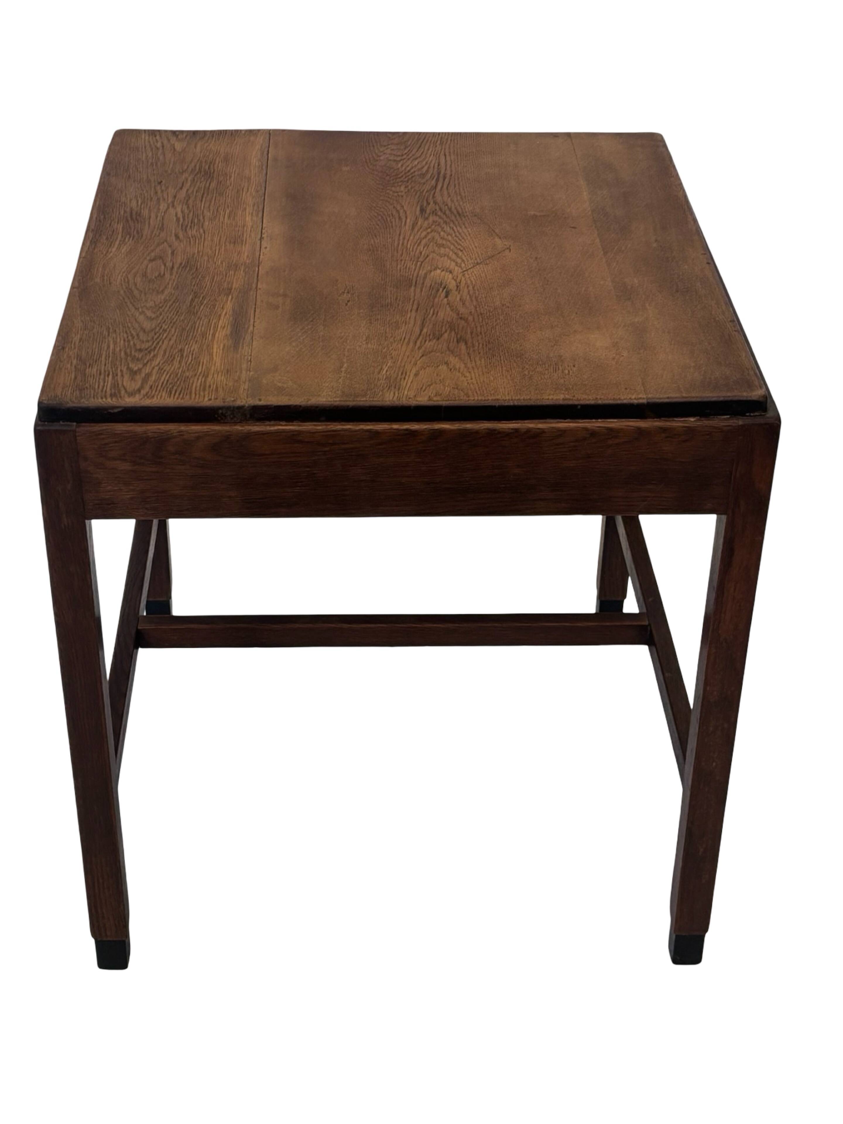 Art Deco Amsterdam School Side Table Minimalist Table Dutch Design