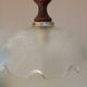 Art deco art style depoli glass hanging