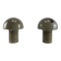 Pair of LIDO mushroom table lamps in brown glass by Peill and Putzler, 1970.