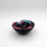 Sommerso Flavio Poli Murano 1960 Ashtray Bowl