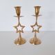 Brass star candlestick