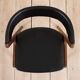 Kai Kristiansen Fire chair in new black aniline leather, Denmark, 1960s