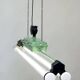 Set of 2 vintage neon pendants from East Germany 60s 70s
