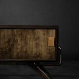Mid-Century Scandinavian Modern Birch Sideboard with a Futuristic Base, 1960s