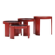Stunning Nesting tables 780 in rare red by Gianfranco Frattini for Cassina Italy
